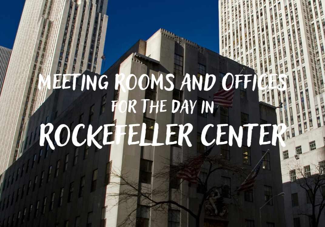 Can you rent meeting rooms and office space for the day in Rockefeller Center?